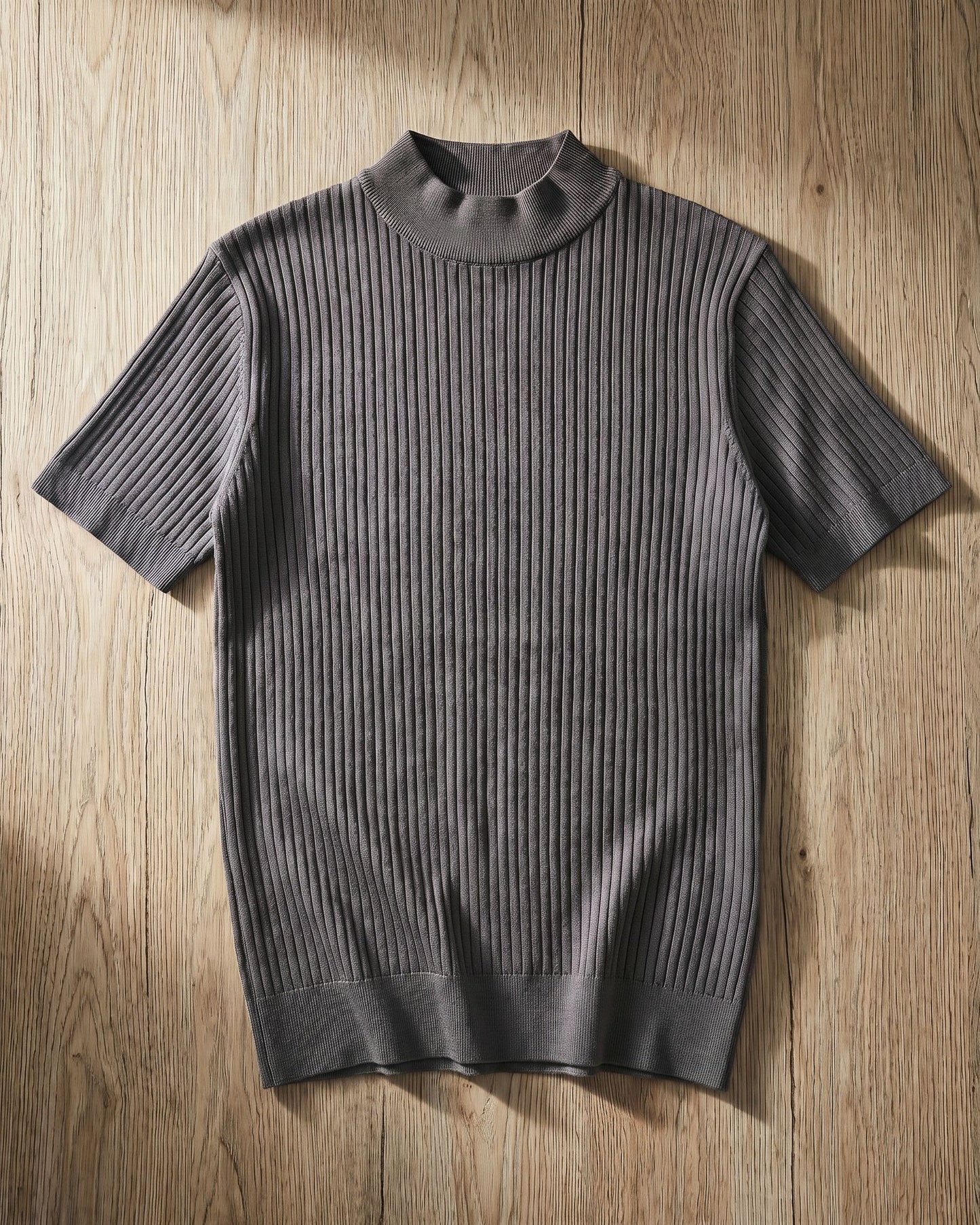 Antonio Ribbed Mock Neck Knit
